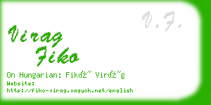 virag fiko business card